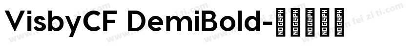 VisbyCF DemiBold字体转换